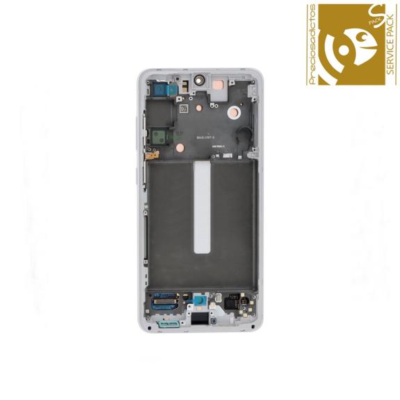 Pantalla para Samsung Galaxy S21 FE blanco SERVICE PACK