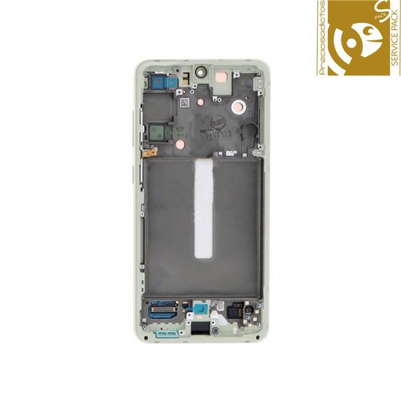 Pantalla para Samsung Galaxy S21 FE verde SERVICE PACK