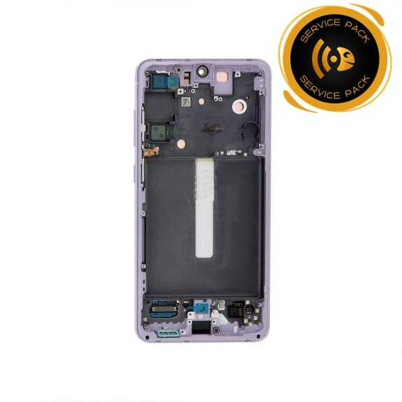 Pantalla para Samsung Galaxy S21 FE violeta SERVICE PACK