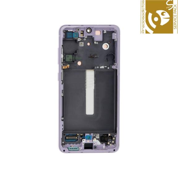 Pantalla para Samsung Galaxy S21 FE violeta SERVICE PACK