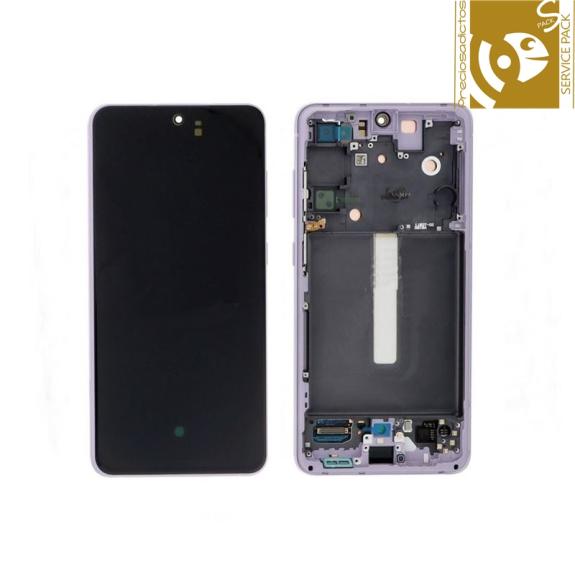 Pantalla para Samsung Galaxy S21 FE violeta SERVICE PACK