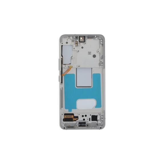 Pantalla Para Samsung Galaxy S22 5G en color blanca (Con Marco)