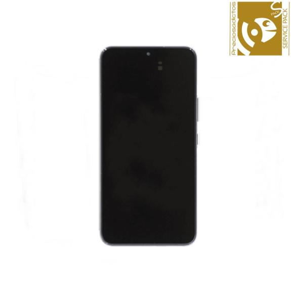 Pantalla para Samsung Galaxy S22 service pack con marco negro