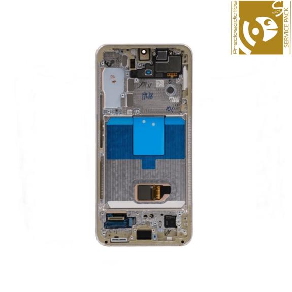 Pantalla para Samsung Galaxy S22 con marco violeta SERVICE PACK