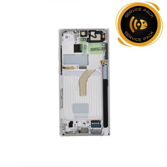 Pantalla para Samsung Galaxy S22 Ultra blanco SERVICE PACK