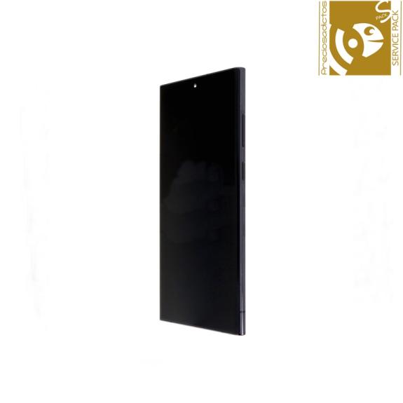 Pantalla para Samsung Galaxy S22 Ultra negro SERVICE PACK