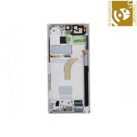 Pantalla para Samsung Galaxy S22 Ultra blanco SERVICE PACK