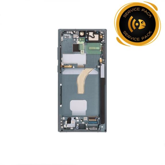 Pantalla para Samsung Galaxy S22 Ultra verde SERVICE PACK