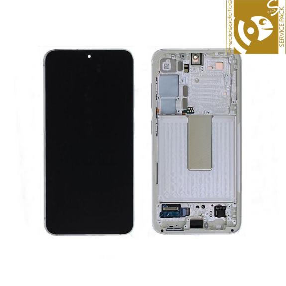 Pantalla para Samsung Galaxy S23 5G beige SERVICE PACK