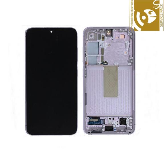 Pantalla para Samsung Galaxy S23 5G rosa SERVICE PACK