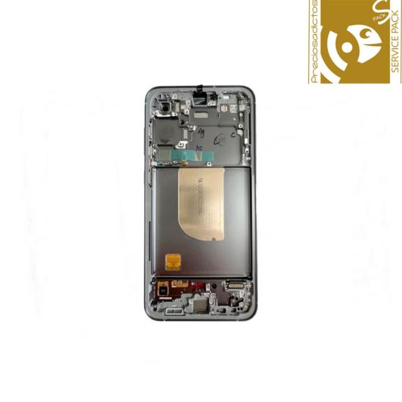 Pantalla para Samsung Galaxy S23 FE 5G 2023 con marco gris