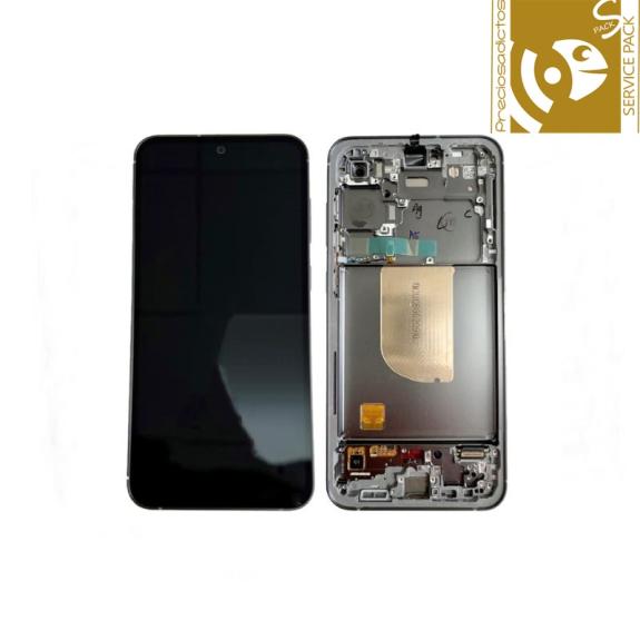 Pantalla para Samsung Galaxy S23 FE 5G 2023 con marco gris