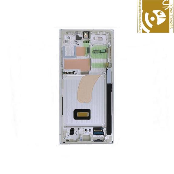 Pantalla para Samsung Galaxy S23 Ultra 5G beige SERVICE PACK