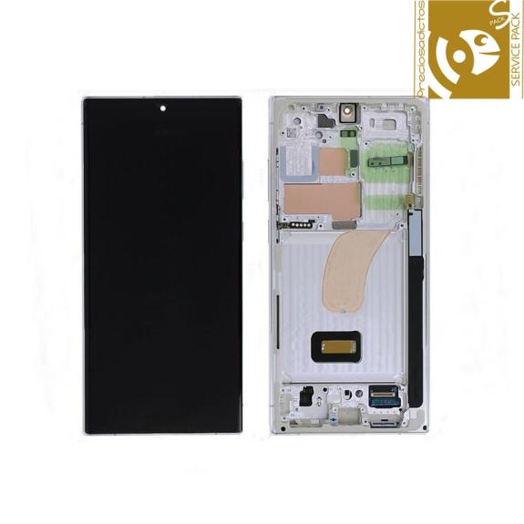 Pantalla para Samsung Galaxy S23 Ultra 5G beige SERVICE PACK