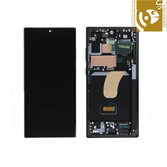 Pantalla para Samsung Galaxy S23 Ultra 5G gris SERVICE PACK