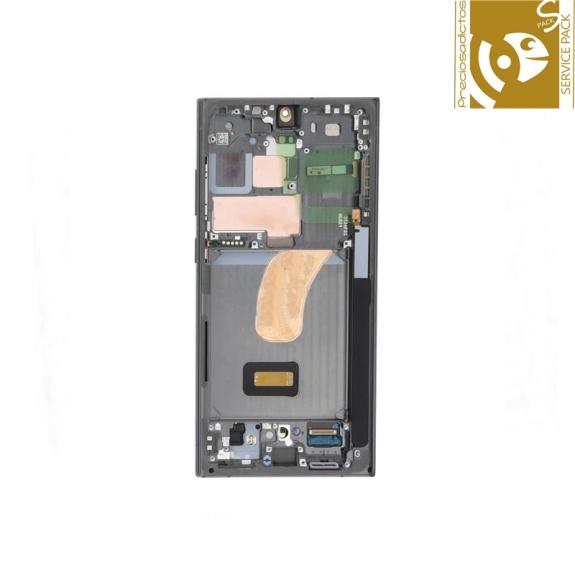 Pantalla para Samsung Galaxy S23 Ultra 5G negro SERVICE PACK