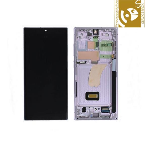 Pantalla para Samsung Galaxy S23 Ultra 5G rosa SERVICE PACK