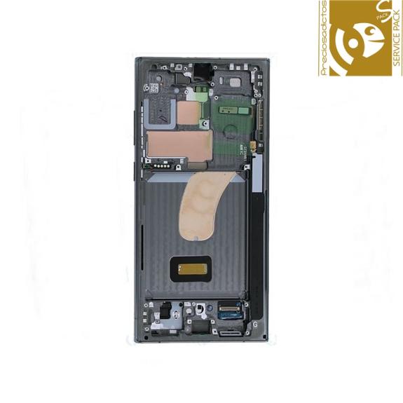 Pantalla para Samsung Galaxy S23 Ultra 5G verde SERVICE PACK