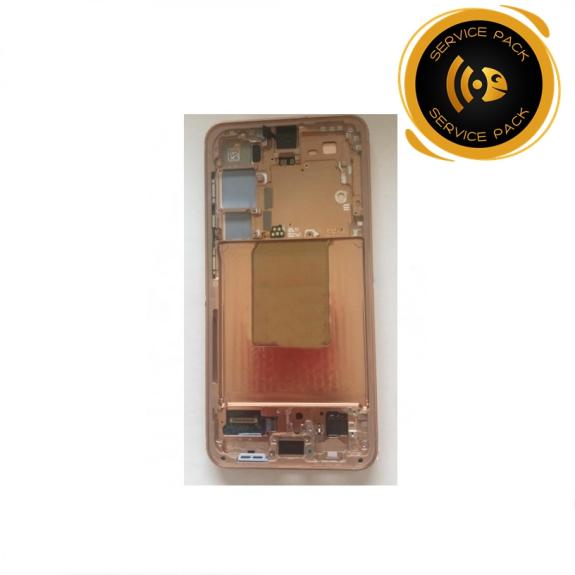 Pantalla para Samsung Galaxy S24 5G con marco naranja