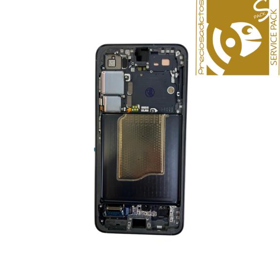 Pantalla Para Samsung Galaxy S25 5G Azul/Negro SERVICE PACK