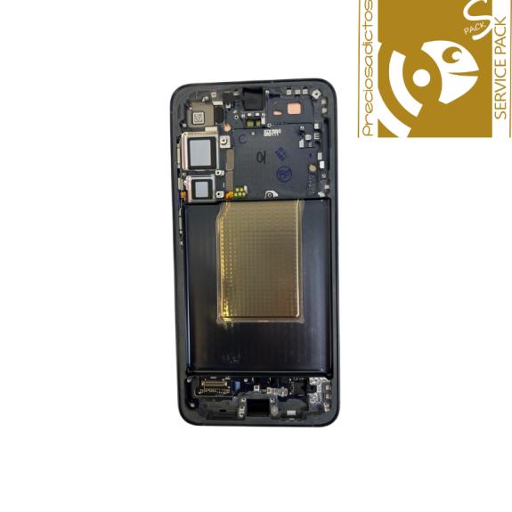 Pantalla Para Samsung Galaxy S25+ 5G Azul/Negro SERVICE PACK