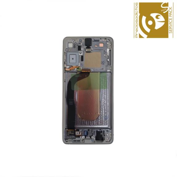 Pantalla Para Samsung Galaxy S25 Edge marco plata SERVICE PACK