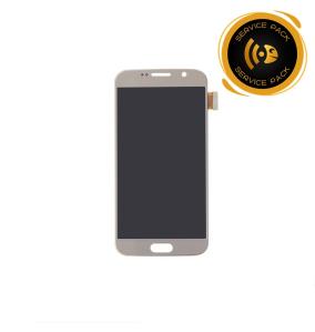 Pantalla para Samsung Galaxy S6 dorado SERVICE PACK