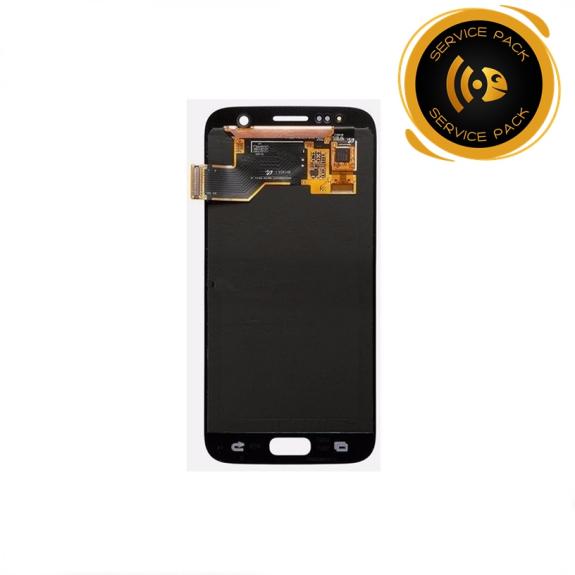 Pantalla para Samsung Galaxy S7 plateado sin marco SERVICE PACK