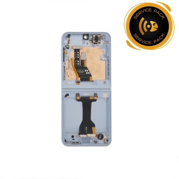 Pantalla para Samsung Galaxy Z Flip 6 marco azul SERVICE PACK