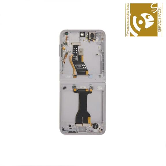 Pantalla para Samsung Galaxy Z Flip 7 FE blanco SERVICE PACK
