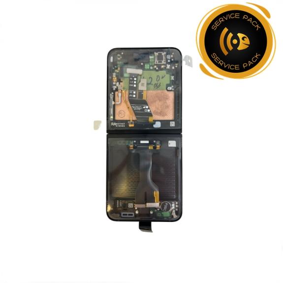 Pantalla Para Samsung Galaxy Z Flip 7 FE Marco Negro SERVICE PAC