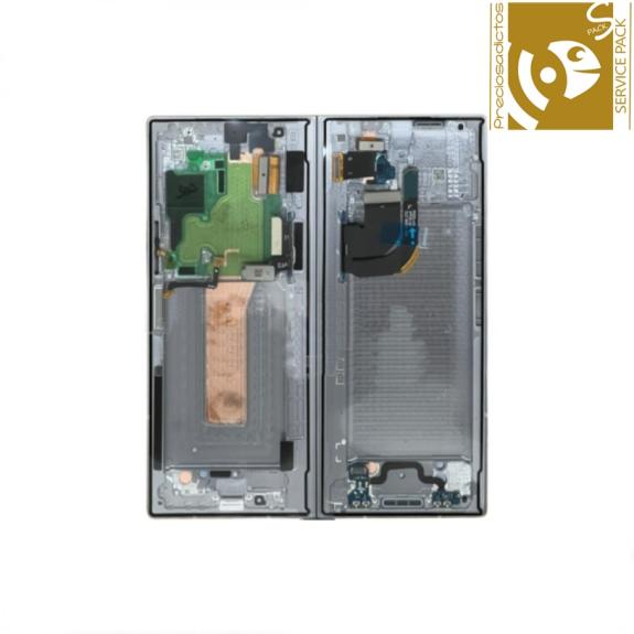 Pantalla para Samsung Galaxy Z Fold6 marco plateado SERVICE PACK