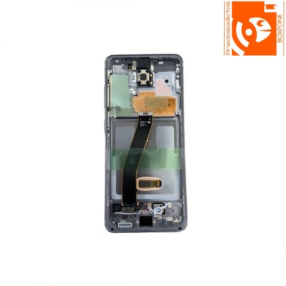 Pantalla Para Samsung S20 4G / 5G con marco negro BF8