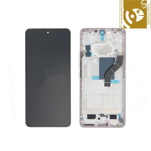 Pantalla para Xiaomi 12 Lite 5G con marco morado SERVICE PACK