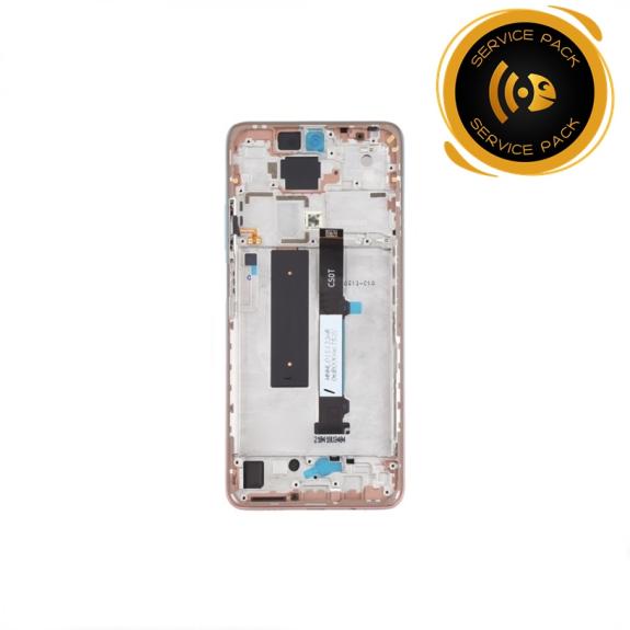Pantalla para Xiaomi Mi 10T Lite con marco dorado SERVICE PACK