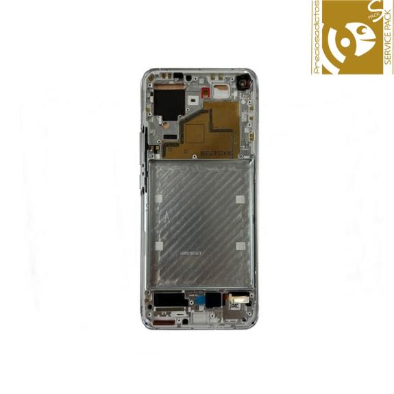 Pantalla para Xiaomi Mi 11 5G service pack con marco plateado