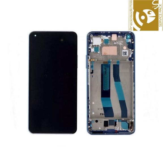 Pantalla para Xiaomi Mi 11 Lite 4G 2021 azul SERVICE PACK