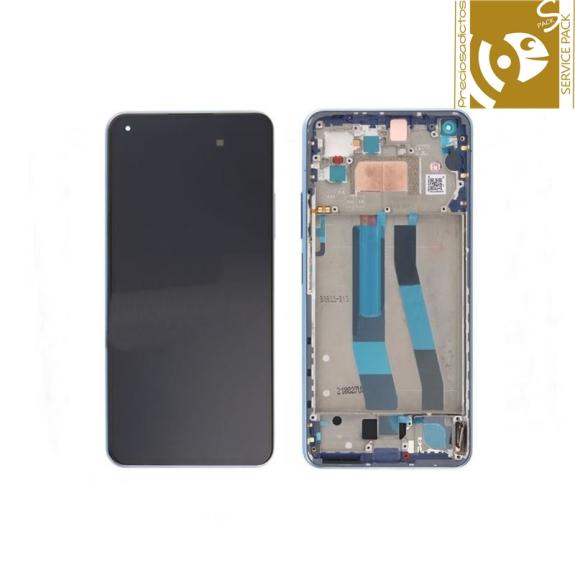 Pantalla para Xiaomi Mi 11 Lite 5G NE azul SERVICE PACK