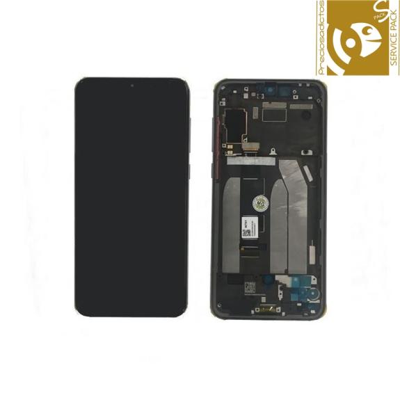 Pantalla para Xiaomi Mi 9 SE con marco negro SERVICE PACK