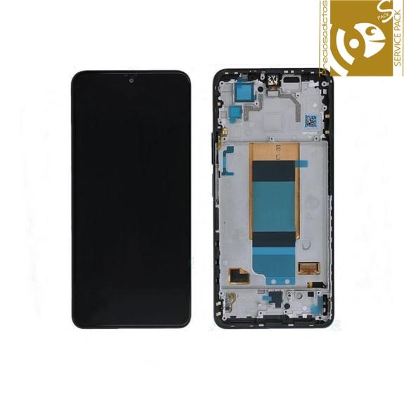 Pantalla para Xiaomi Poco F4 con marco negro SERVICE PACK