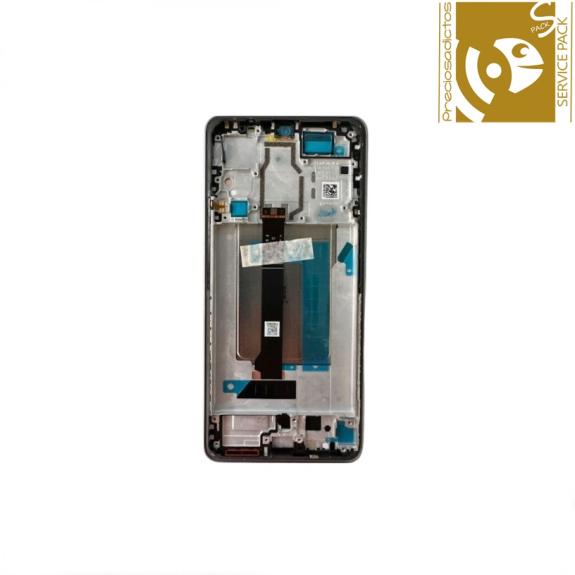 Pantalla para Xiaomi Poco F6 5G con marco dorado SERVICE PACK