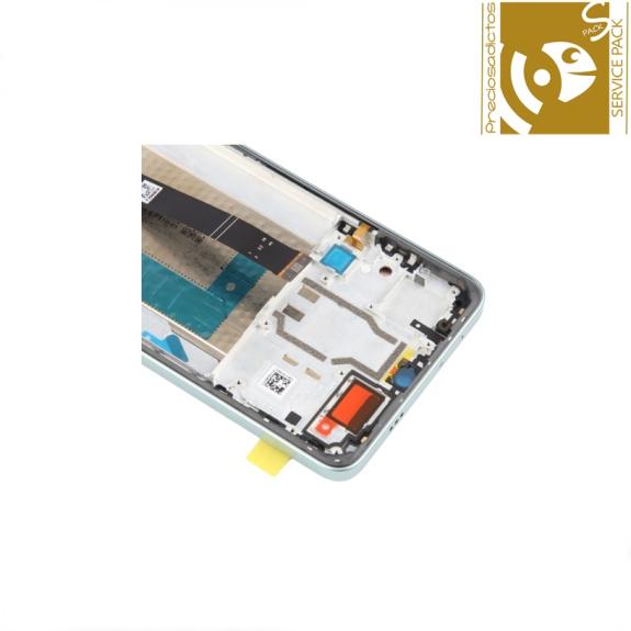 Pantalla para Xiaomi Poco F6 5G con marco verde SERVICE PACK