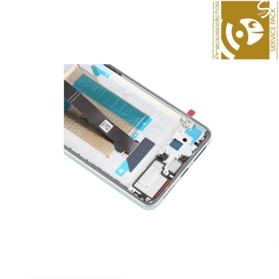 Pantalla para Xiaomi Poco F6 5G con marco verde SERVICE PACK