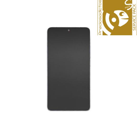 Pantalla Para Xiaomi Poco F7 Pro 5G Con Marco Azul SERVICE PACK