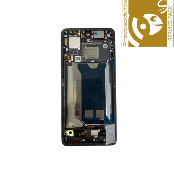 Pantalla Para Xiaomi Poco F7 Pro 5G Con Marco Negro SERVICE PACK