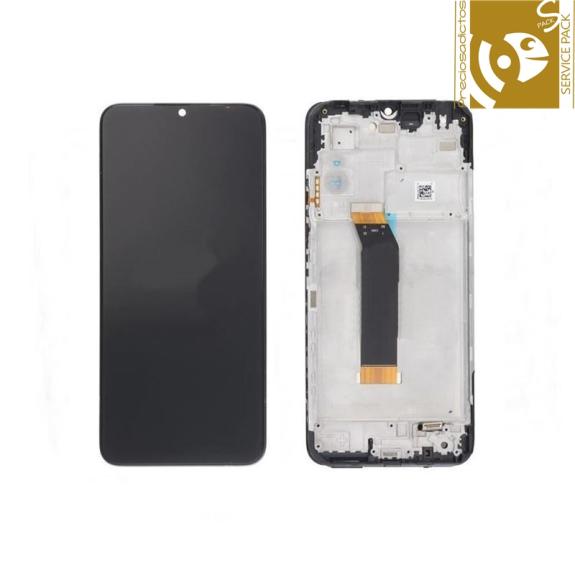 Pantalla para Xiaomi Poco M5 con marco negro SERVICE PACK