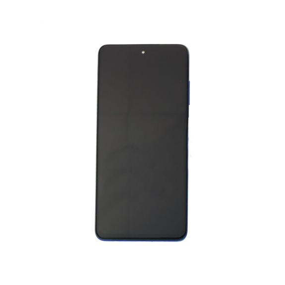 Pantalla para Xiaomi Poco X3 con marco azul
