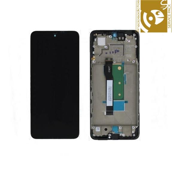 Pantalla para Xiaomi Poco X4 GT 5G con marco negro SERVICE PACK
