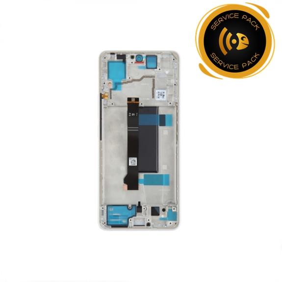 Pantalla Para Xiaomi Poco X6 5G Con Marco Blanco (SERVICEPACK)