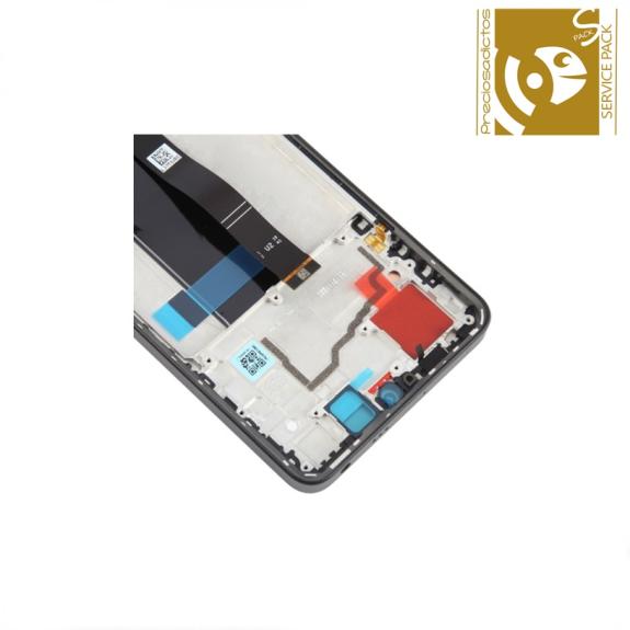 Pantalla Para Xiaomi Poco X6 5G Con Marco Negro SERVICE PACK